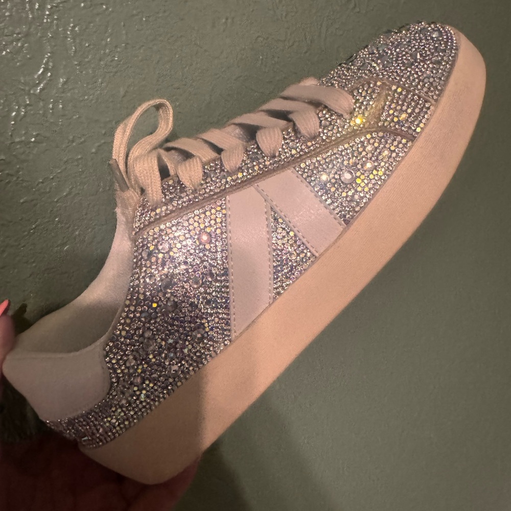 Hey Girl by Corky’s Chaser Crystal-Embellished Platform Sneakers Women’s 7